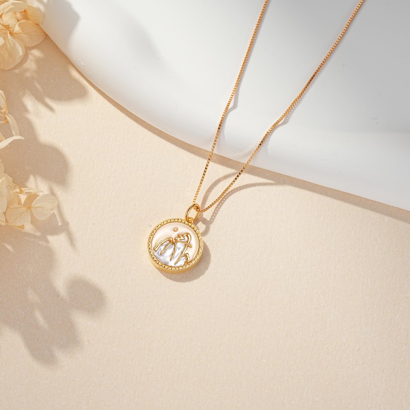 925 Sterling Silver Mustard Seed Necklace for Women Mountains Jewelry