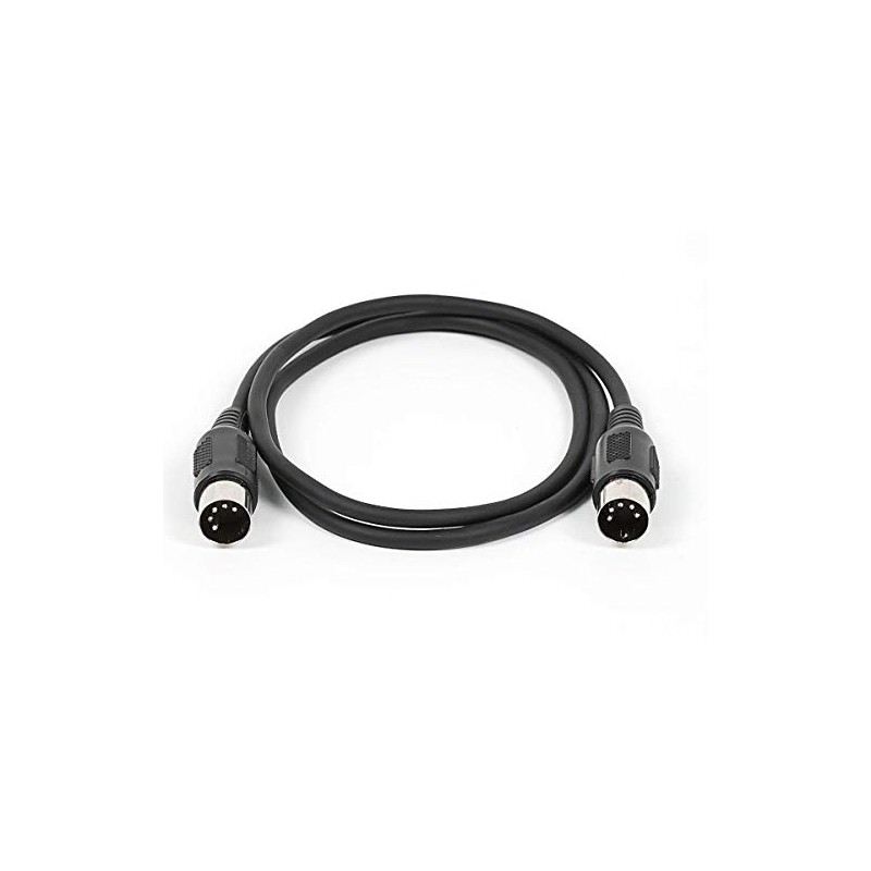 Monoprice MIDI Cable - 3 Feet - Black With Keyed