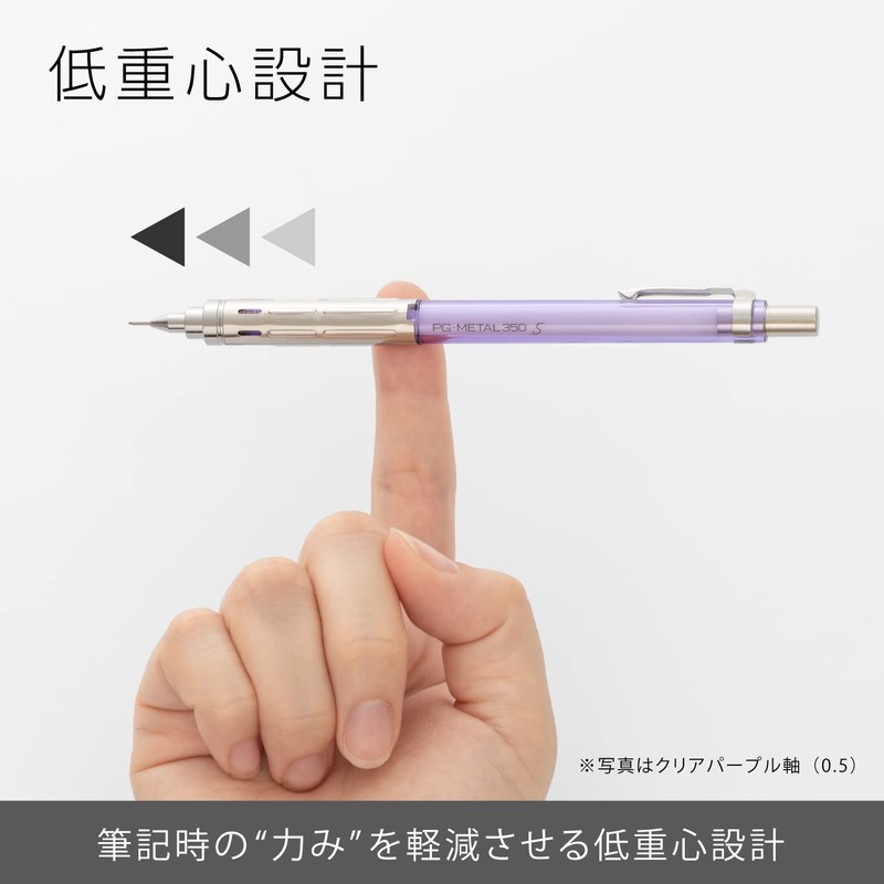 Pentel PG-METAL350 Captures Limited Mechanical Pencil, 0.3mm, Clear Mint Blue