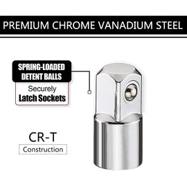 Noosverl 6 pieces adapter 1/2 to 3/4, 3/8 adapter socket, ratchet adapter set, 1/4 inch, 3/8 inch, 1/2 inch, 1/4 inch, 1/4 inch adapter