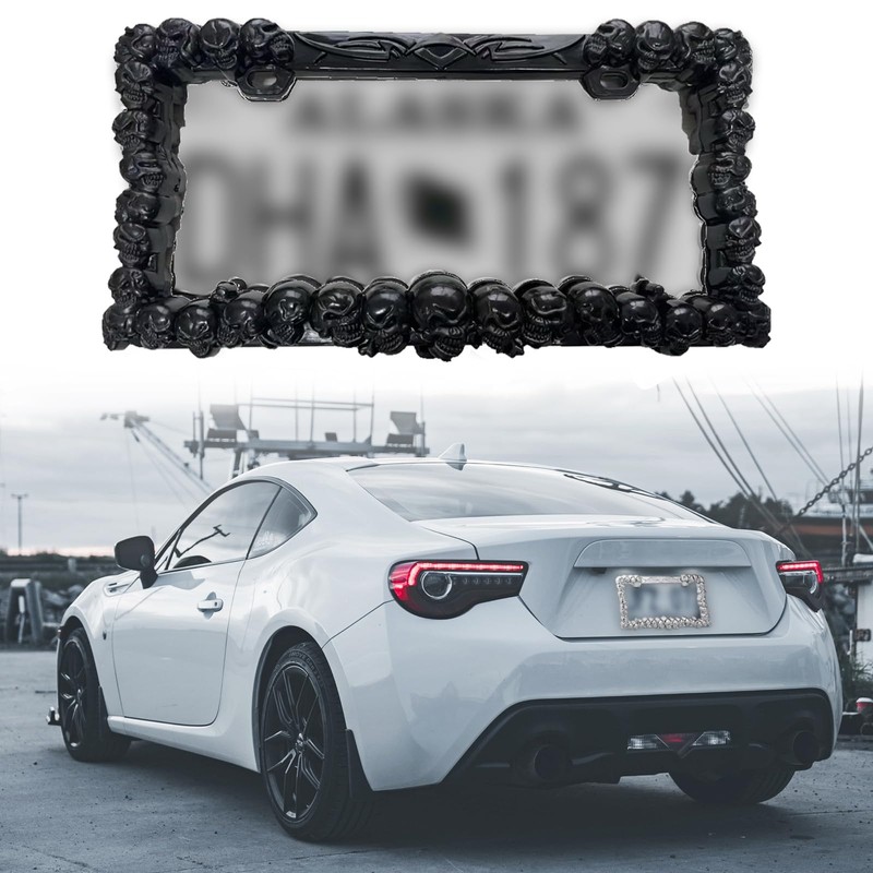 UpAuto 2PCS Car License Plate Frame American Standard License Plate