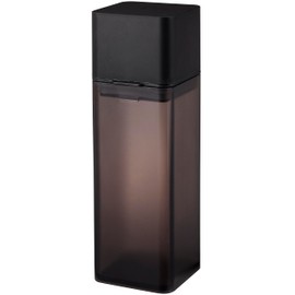 YAMAZAKI 4843 Tower Spice Bottle, ABS Resin/Polypropylene, Minimalist Design, Acrylonitrile Butadiene Styrene, Black, 5.5 x 5.7 x 17.2 cm (L x W x H)