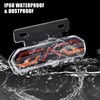 NWpangu 12V Motorcycle Tail Light Multi-Function Rear Light Universal LED
