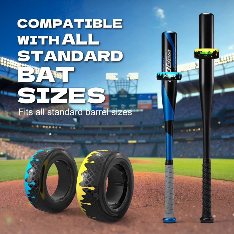 Hikeen Baseball and Softball Bat Weights - 12oz & 16oz