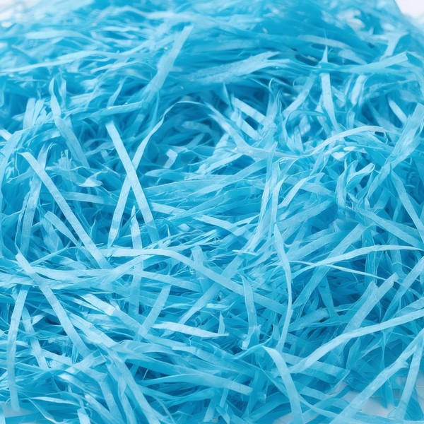500g Blue Shredded Tissue Paper for Gift Boxes Stuffing, Hampers