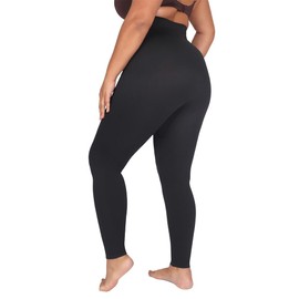 Conturve High Waisted Shaping Leggings - Shapewear for Women (XS, Black)