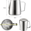 Wrobic Milk Jug, Milk Pitcher 400 ml, 12 fl.oz. Stainless