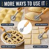 Ravioli Cutter for Pasta & Pastry – Fluted Stainless Steel
