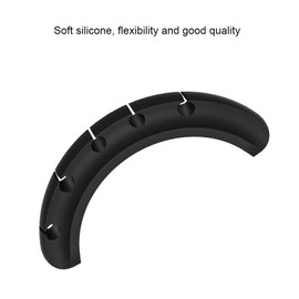 TecHong 3 Pack Cable Clips - Silicone Adhesive Cord Management Organizer, Wire Holder Hooks for Computer Power Cords, Charging USB Cable, Mouse Cable, Office and Home (7, 5 and 3 Slots)