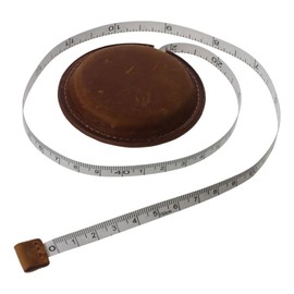 YYlingx 60 Inch / 150 cm Leather Retractable Measuring Tape,Double Sided Scale Measuring Tape for Tailors,Body Measurements Sewing Clothes
