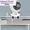DMERHAC Bunk Bed Fan Holder,8.27 Inch Diameter Clip-On Mount for