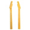 21-Fret Electric Guitar Neck Black Tone Point Handle Yellow Matte