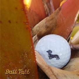 Golf Ball Stamp, Self-Inking Golf Ball Stamper, Golf Ball Marker, Reusable Golf Ball Marking Tool to Identify Golf Balls, Golfer Gift, Golfing Accessories for Men and Women, (Wiener Dog)