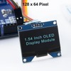 Dealikee Pack of 4 1.54 Inch OLED I2C IIC Display