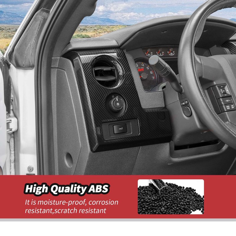 JeCar Carbon Fiber Interior Center Console Dashboard Panel Cover Trim