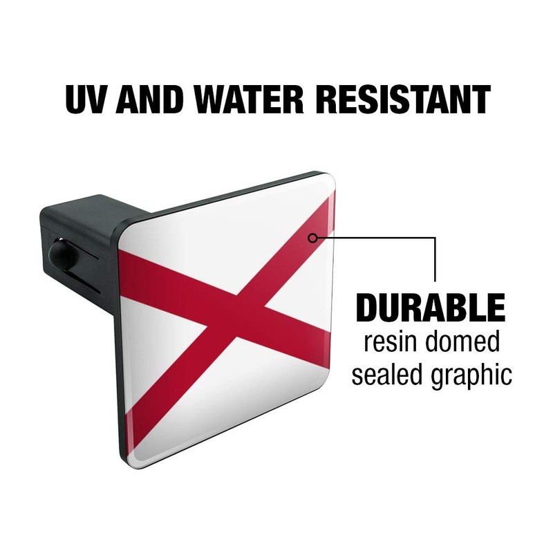 GRAPHICS & MORE Alabama State Flag Tow Trailer Hitch Cover