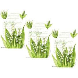 Pack of 3 Large Scented Sachets Lily of the Valley