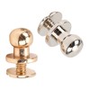 200 Set Chicago Screws 0.3x0.2in Pure Copper Glossy Durable Round