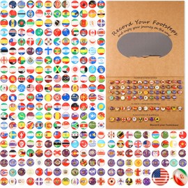 291 Banderas Chinchetas para Mapa Chinchetas de Banderas de Mundo Tachuelas de Bandera Nacional Pines de Dibujo Creativos para Mapa de Viajes de Mundo, Tablón de Anuncios