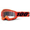 100% Unisex Adult 461368 Accuri 2 OTG Orange Goggle-Clear Lens,