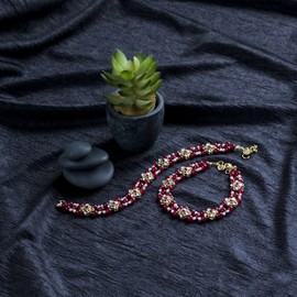 I Jewels Gold Plated Indian Wedding Bollywood Kundan Anklets for Women (A039)