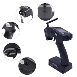 DTXMX Radiolink RC4GS V3 5 Channel RC Transmitter and R6FG Gyro Receiver 2.4GHz Remote Control for RC Boat, Car, Crawler, Buggy
