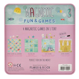 Floss & Rock Magnetic Games Compendium (Mermaid) - 4 Games - Ages 3-10