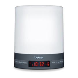 Beurer WL 50 Light Alarm Clock with LED Mood Light, Simulation of Sunrise and Sunset, Supports Sleep Rhythm
