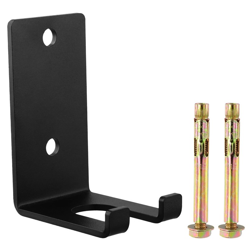 QWORK® Single Barbell Bar Holder - Solid Steel - Wall