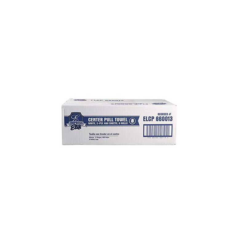 Empress Elite CenterPull Towel 8" X 10" 2 Ply White