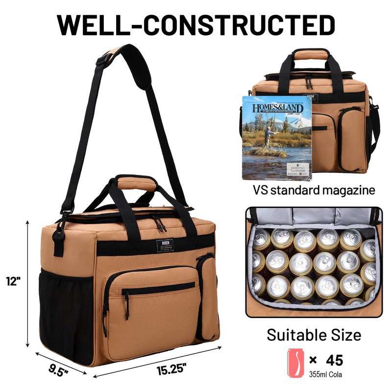 MIER 30L Extra Large Soft Cooler Bag with Bottle Opener