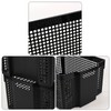 Gainhope 12 Pack Deep Plastic Storage Baskets, 14.37" x 10.70"