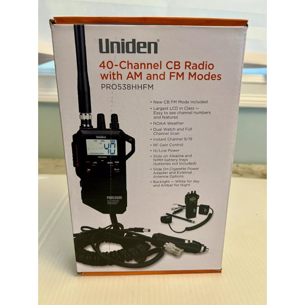Uniden PRO538HHFM 40-Channel Handheld CB Radio with New CB FM