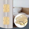 Door Hinges Polished Brass 3.5 Inch Interior Hinges 5/8" Radius