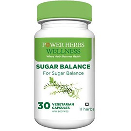 POWER HERBS WELLNESS SUGAR BALANCE TABLETS - 30 Capsules Contains 11 Herbs