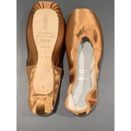 Freed Studio Pro Ballet Pointe Shoes 5 EE- Bronze