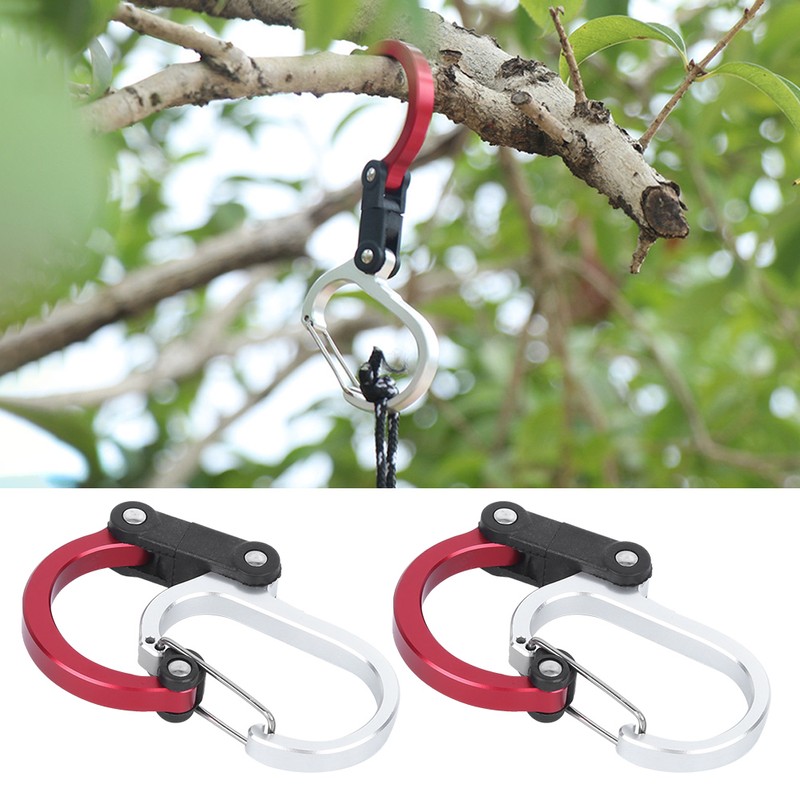 Aluminum Carabiner MultiFunction Outdoor Travelling Quick Hanging External Buckle 2