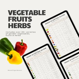 Seeds Starter Guide for Vegetable Seeds, Herbs, Fruit Seeds, Plant Seeds