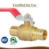 JUWO 1/2" Pex Shut off Valve, 2 Pack Brass 1/2"