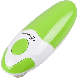 Abrelatas eléctrico inalámbrico de seguridad automático de cocina de un solo toque y abrelatas eléctrico profesional Bangrui. Interruptor de un solo toque. Borde de lata suave. Es amigable con zurdos y artritis. (Verde)