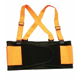 Cordova Back Support Belt with Attached Suspenders, Quick Adjust Elastic Outer Panels