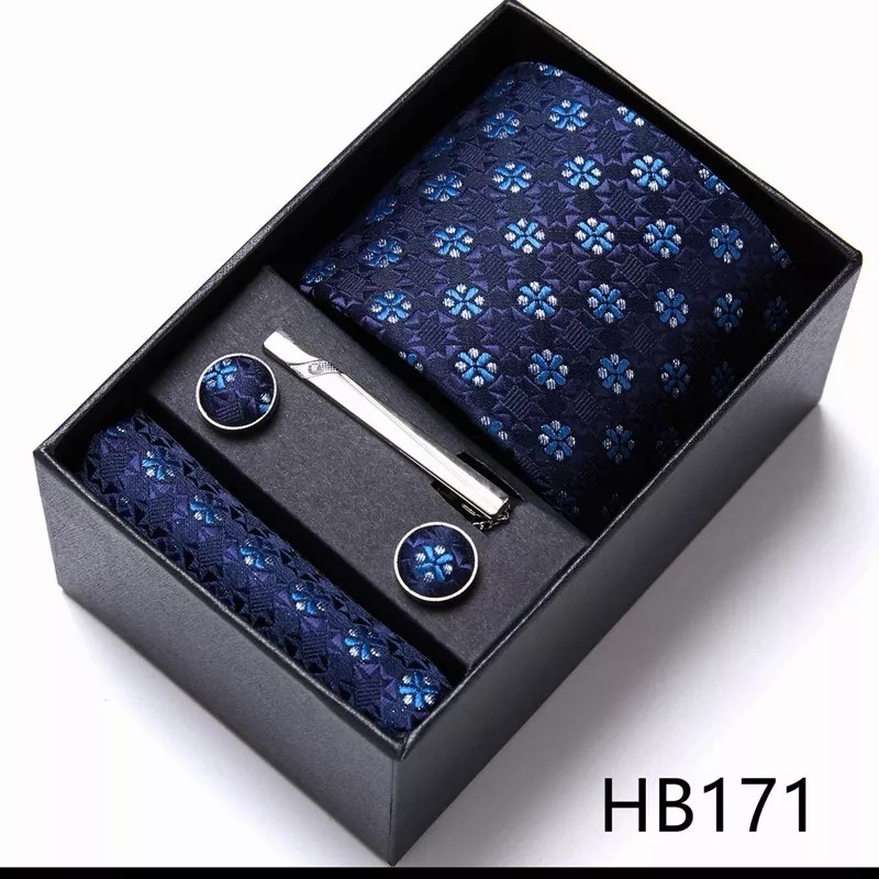 Pedrom Juego De Gemelos De Corbata Para Hombre Caja De