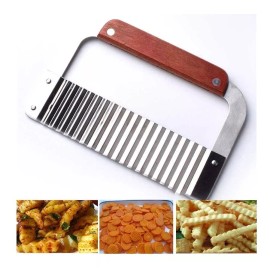 Vencort Cortador Ondulado Acero Inoxidable Papas Vegetales Masa
