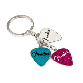 Fender Picks Keychain Pink, Turq, Pearl