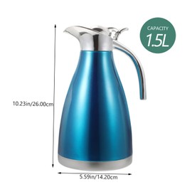 Mikinona Stainless Steel Thermal Water Bottle Double Layer Insulated Kettle for Home Office Capacity Leakproof Design Convenient Smooth Efficient Temperature Retention