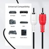 Pencilupnose 2RCA to 2RCA Cable 1m, 2 RCA Male to