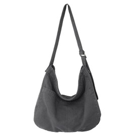 X SIM FITNESSX Unisex Shoulder Bag Canvas Bag Oxford Shoulder Bag Women's Shopper Bag Fashion Fabric Bag for Everyday / Office / School / Travel, gray