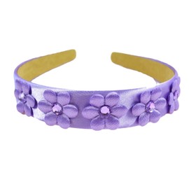Funny Girl Designs Ava Girls Flower Headband (Purple)