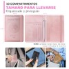 Porta Pasaporte y Visa Mexicano Funda Pasaporte con 10 Compartimientos
