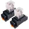 2 x Mini AC220V Relay Electromagnetic Switch 8-Pin Relay DPDT